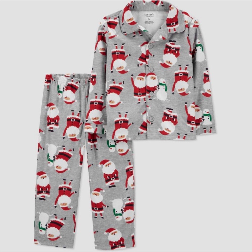 Carter’s Santa Christmas Baby Pajamas Size 12 Months NEW